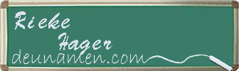 Rieke Hager Visitenkarte